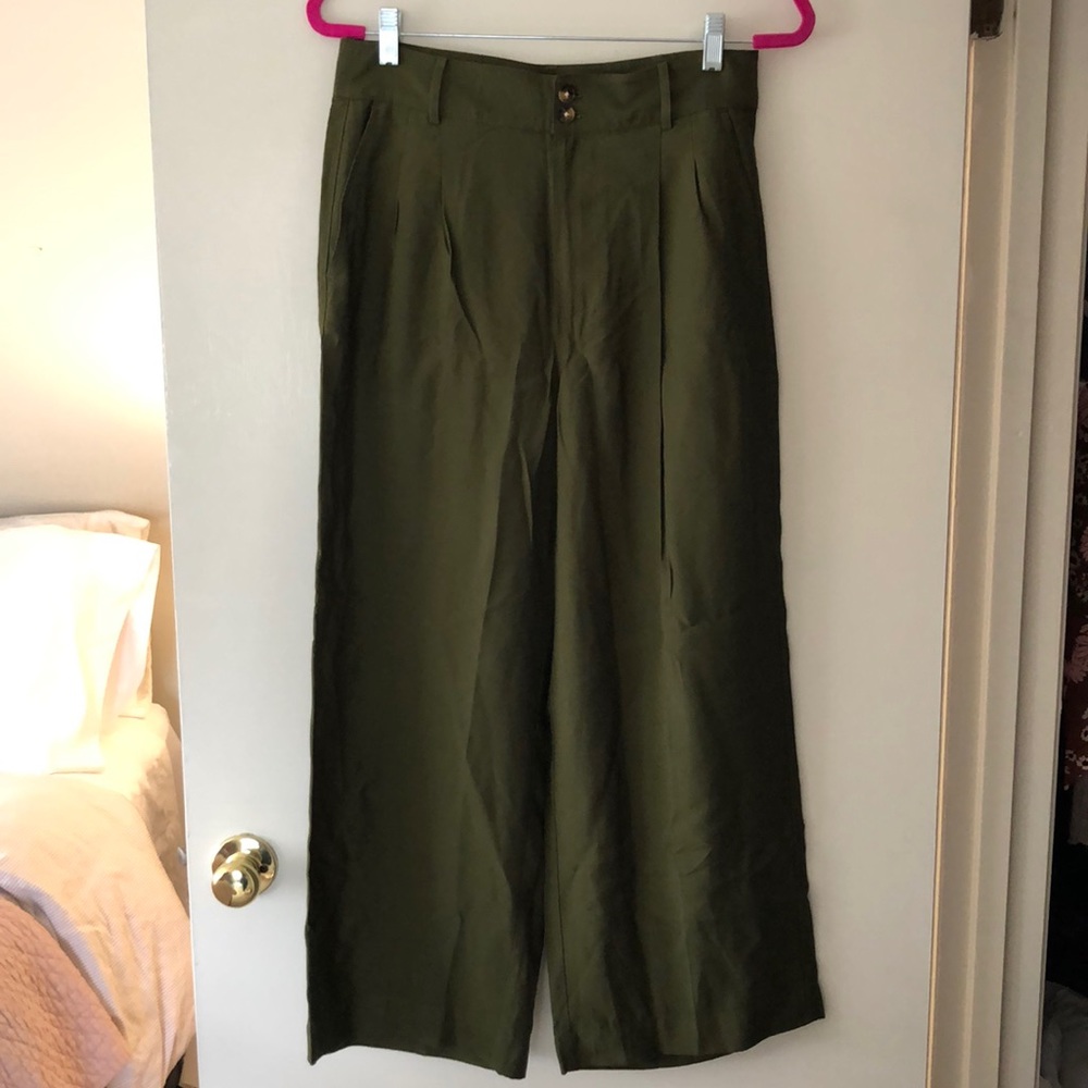 Madewell Drapey Pleated Wide Leg Pant